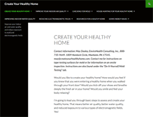 Tablet Screenshot of createyourhealthyhome.com
